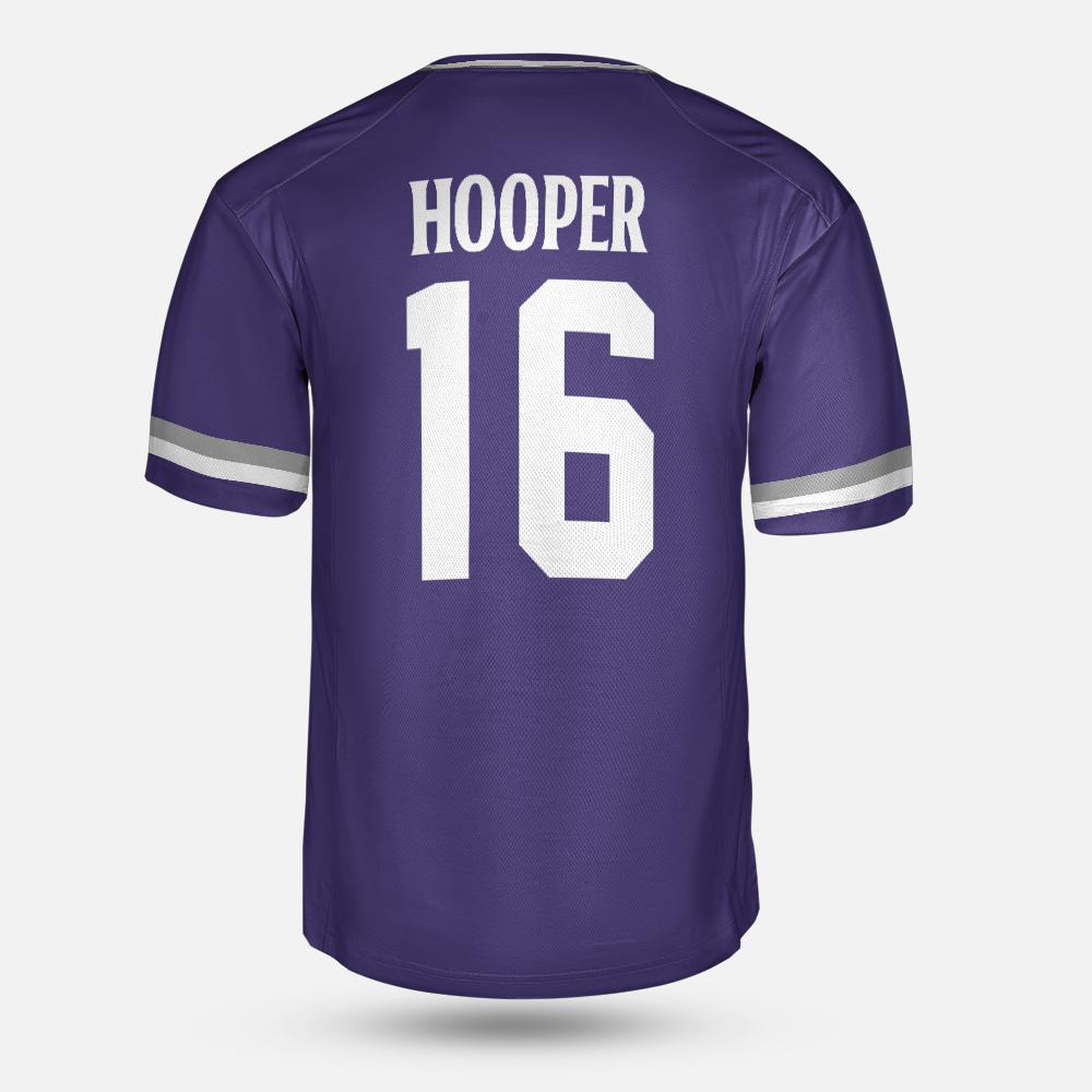 Custom Rosepine Baseball Purple V-Neck Fan Jersey