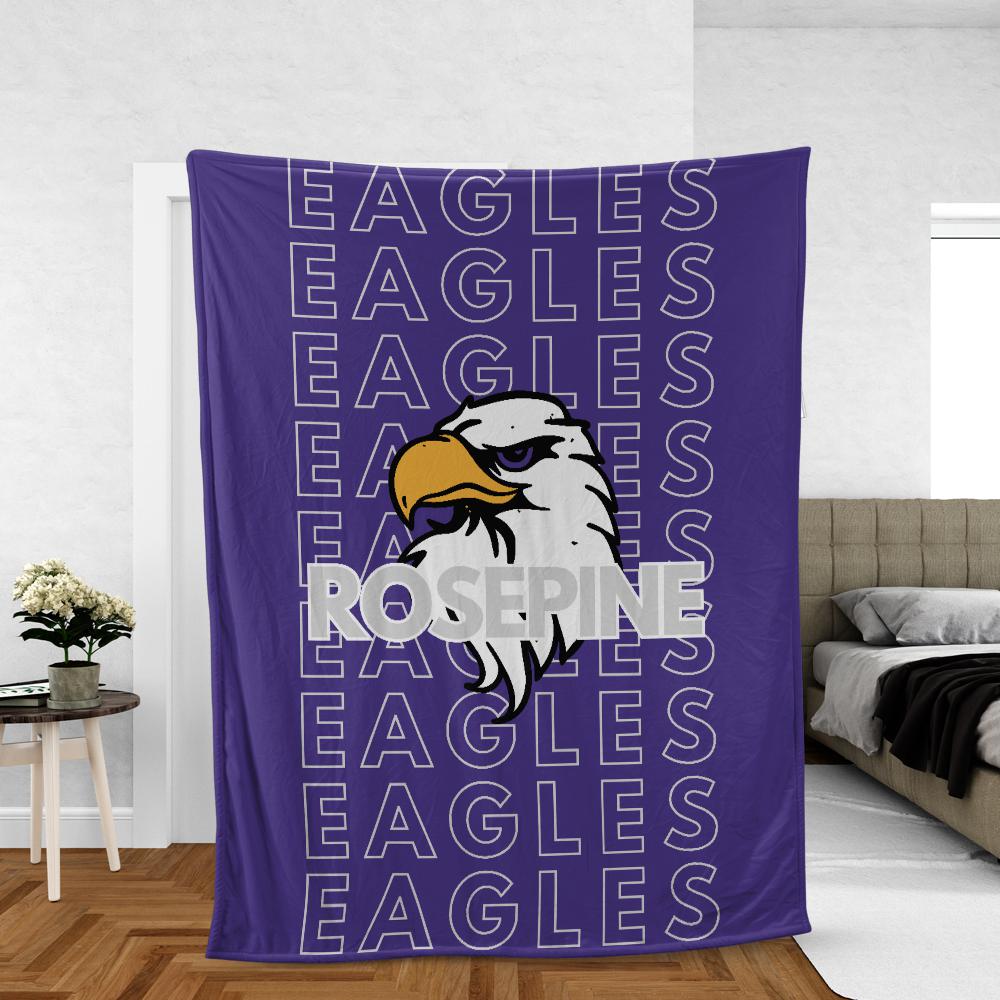 Rosepine Eagles - Fleece Plush Blanket