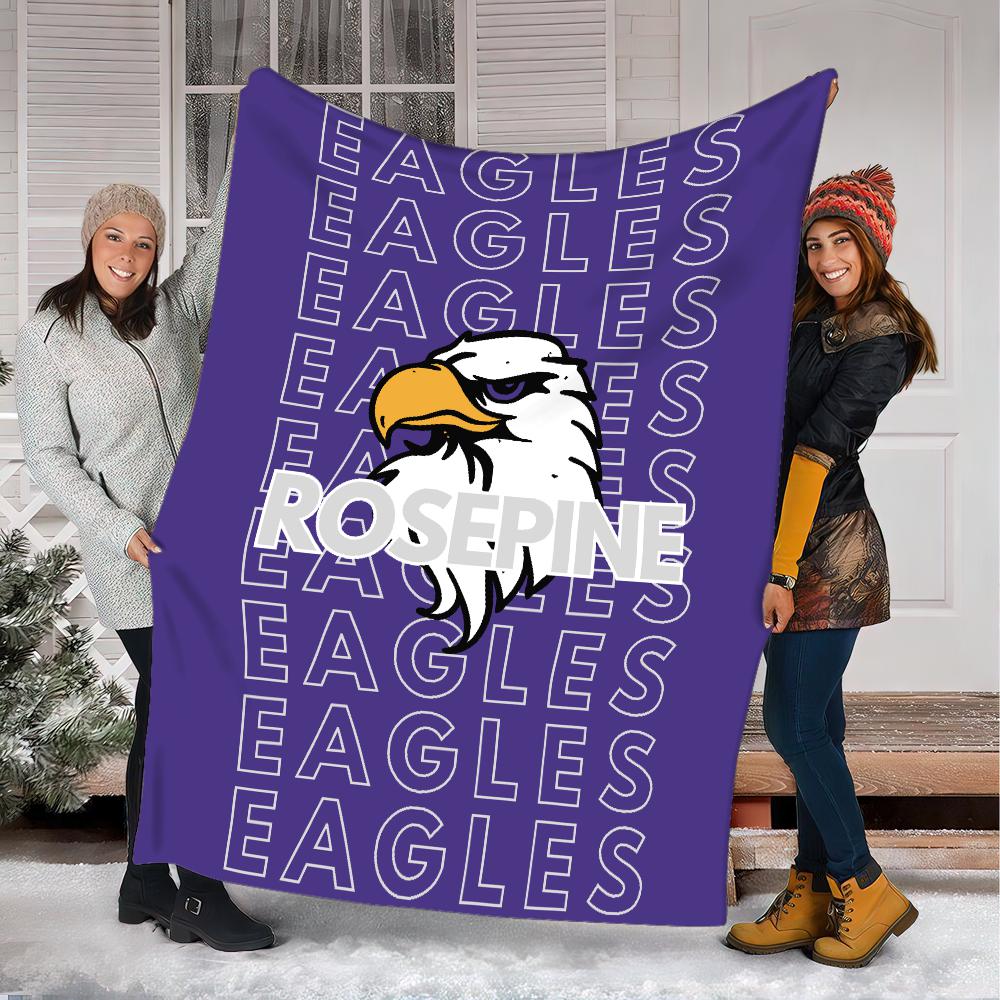Rosepine Eagles - Fleece Plush Blanket