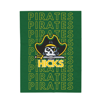 Hicks Pirates Pride - Velveteen Plush Blanket - EN