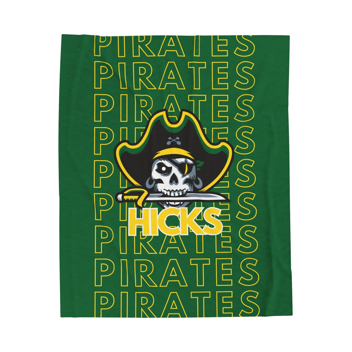 Hicks Pirates Pride - Velveteen Plush Blanket - EN