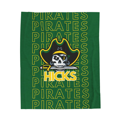 Hicks Pirates Pride - Velveteen Plush Blanket - EN