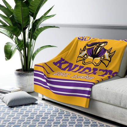 Throwback Team Spirit Sherpa Fleece Throw - South Beau Knights Edition