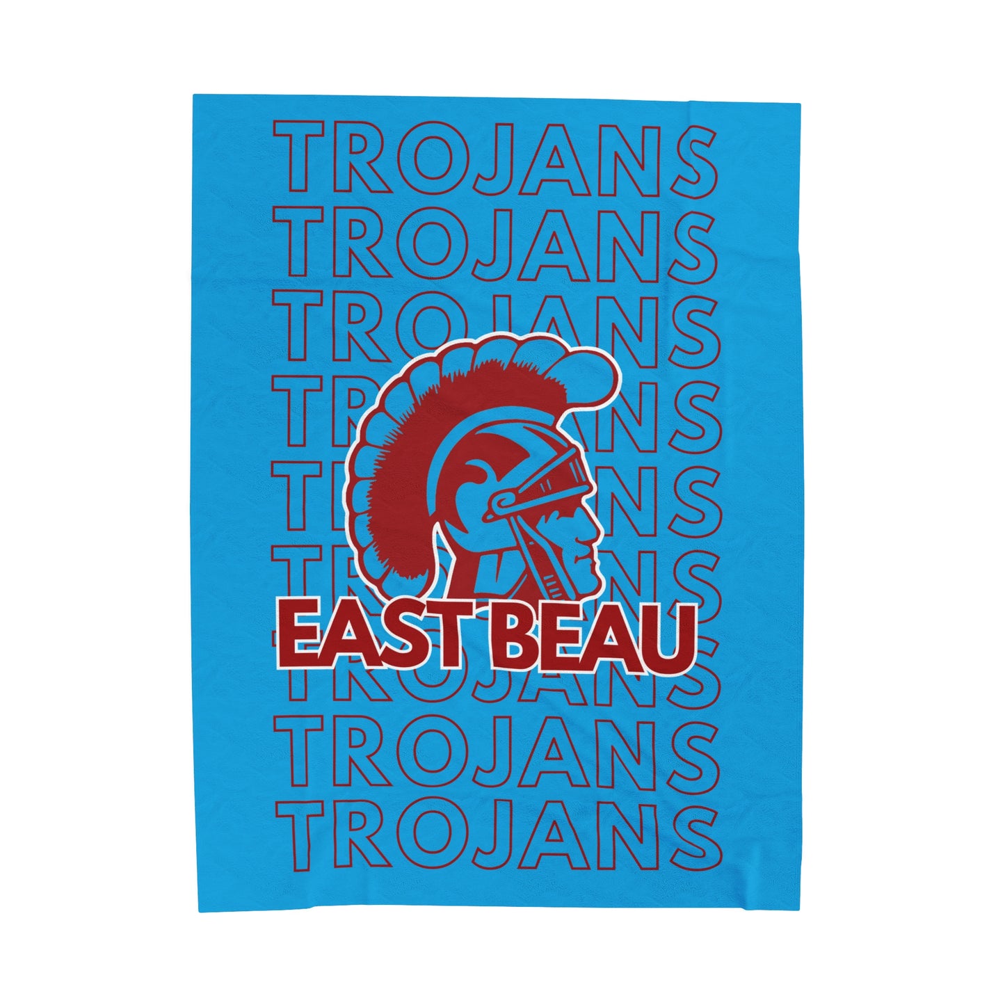 East Beau Trojans Pride - Velveteen Plush Blanket - EN