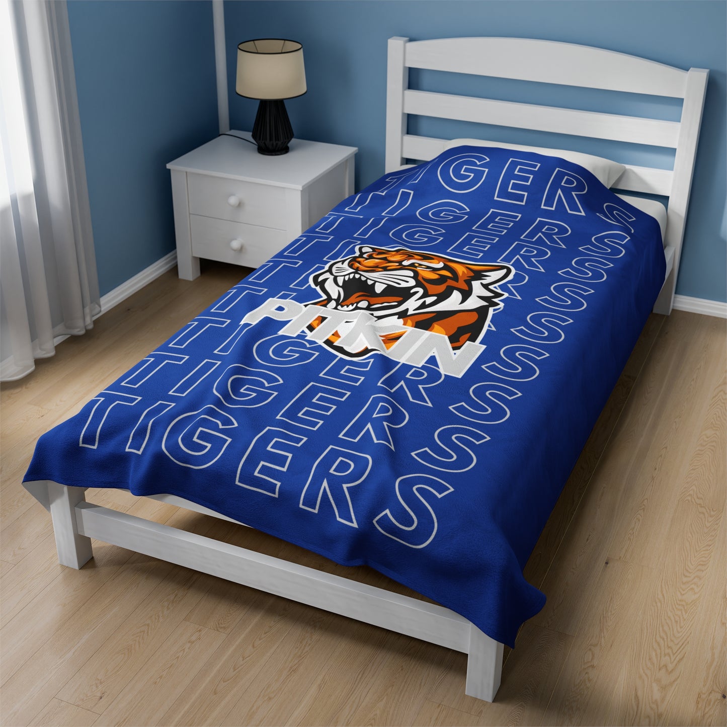 Pitkin Tiger Pride - Velveteen Plush Blanket - EN