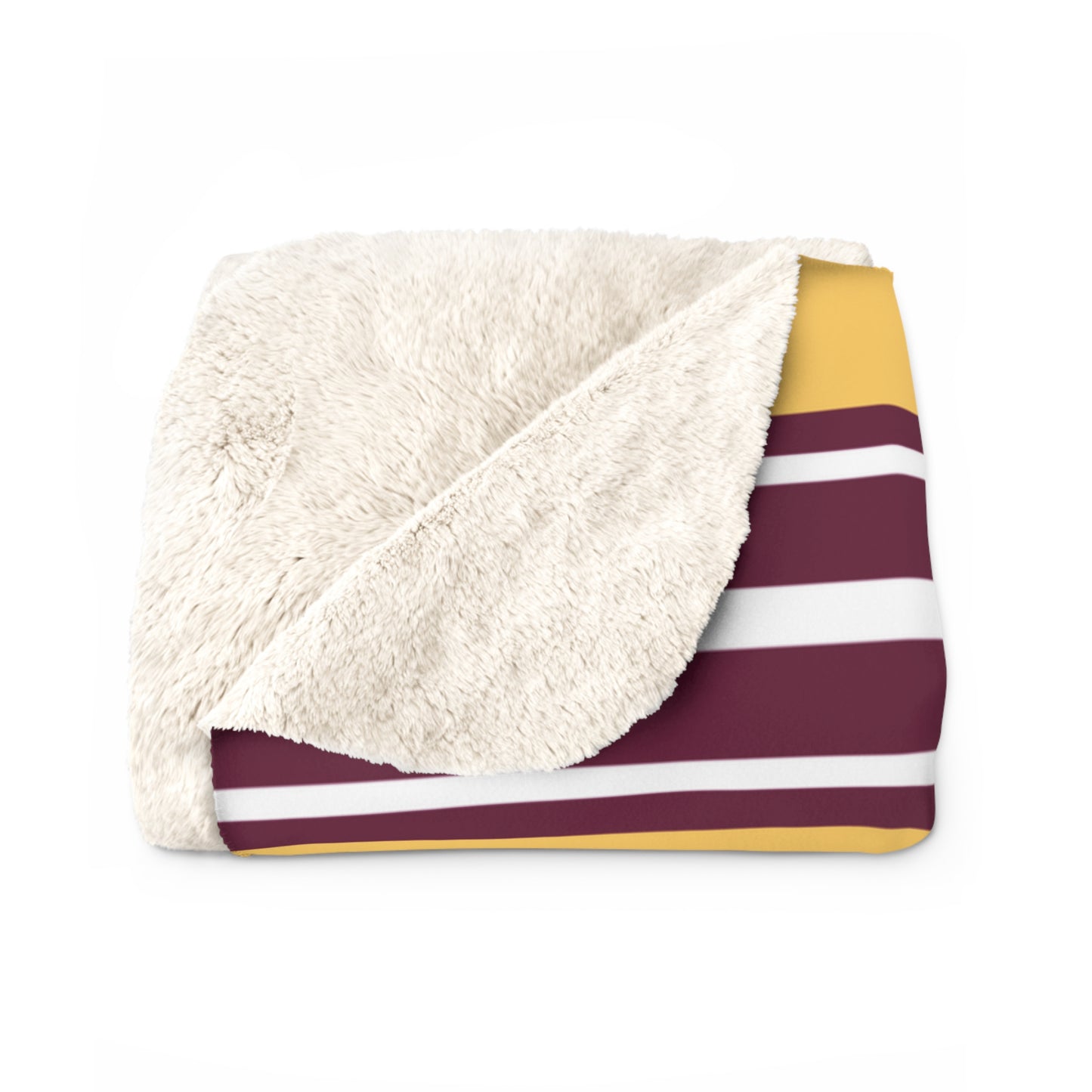 Classic Gym Stripe Sherpa Fleece Throw - Simpson Broncos Edition