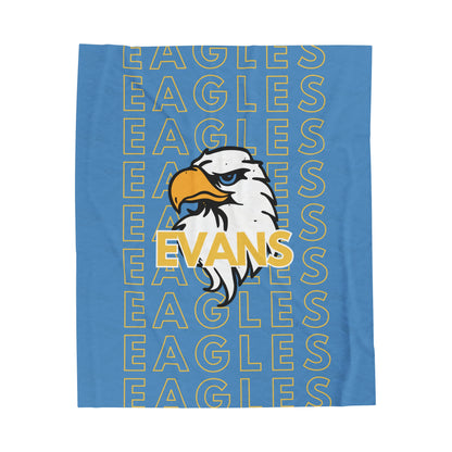 Evans Eagle Pride - Velveteen Plush Blanket - EN