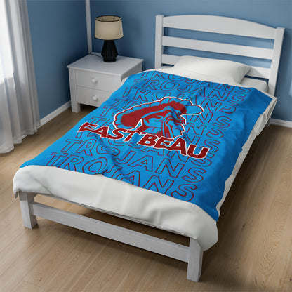 East Beau Trojans Pride - Velveteen Plush Blanket - EN