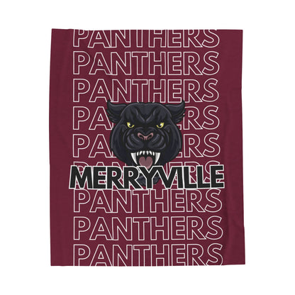 Merryville Panthers Pride - Velveteen Plush Blanket - EN