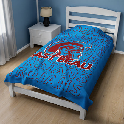 East Beau Trojans Pride - Velveteen Plush Blanket - EN