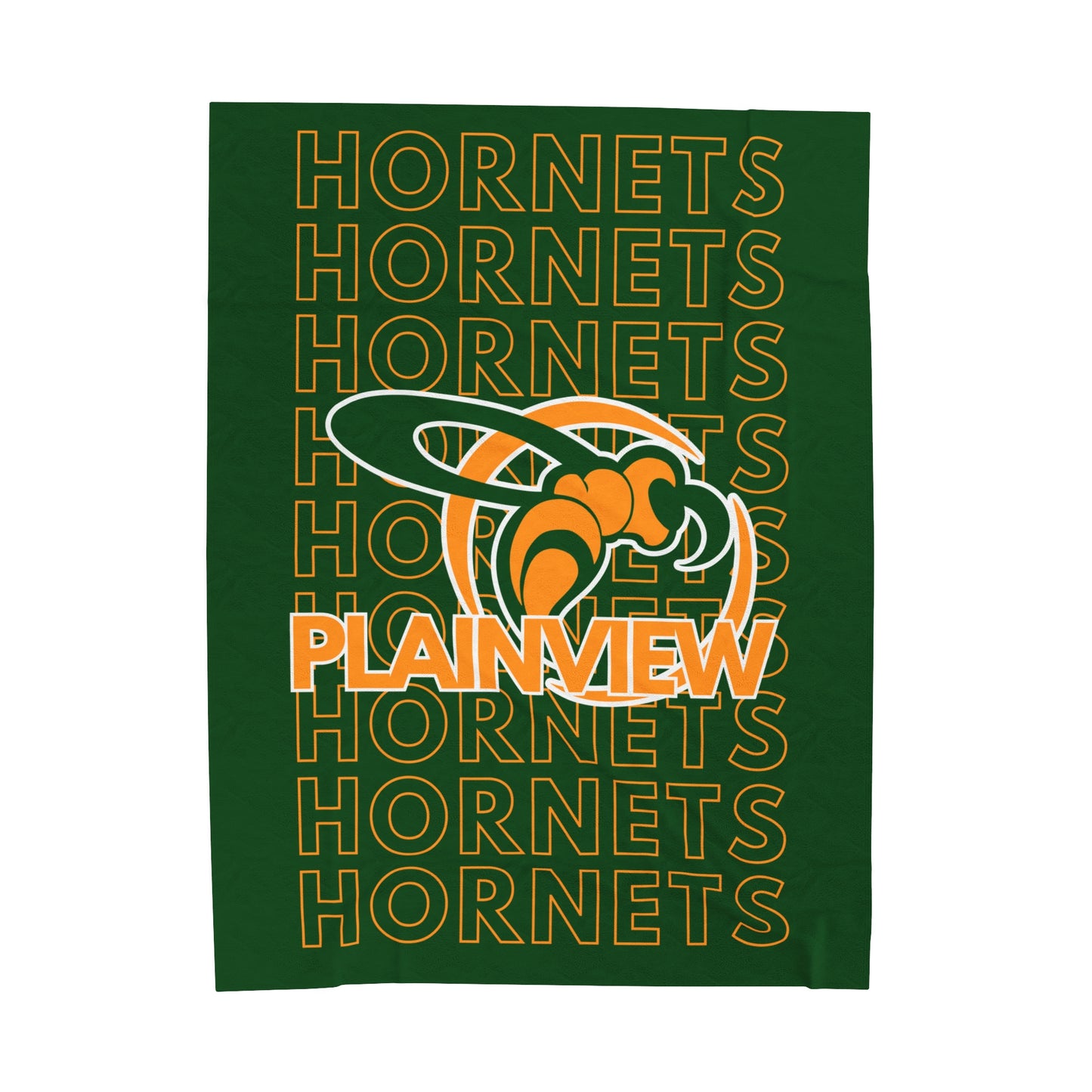 Plainview Hornet Pride - Velveteen Plush Blanket - EN