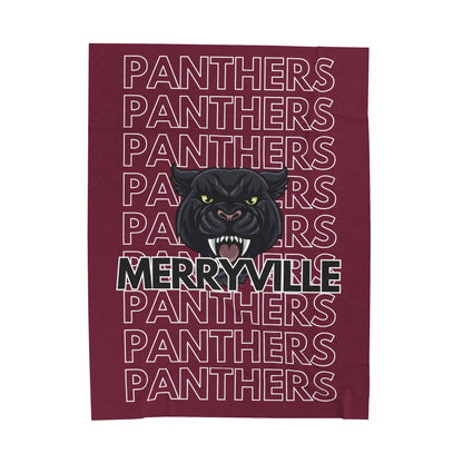 Merryville Panthers Pride - Velveteen Plush Blanket - EN