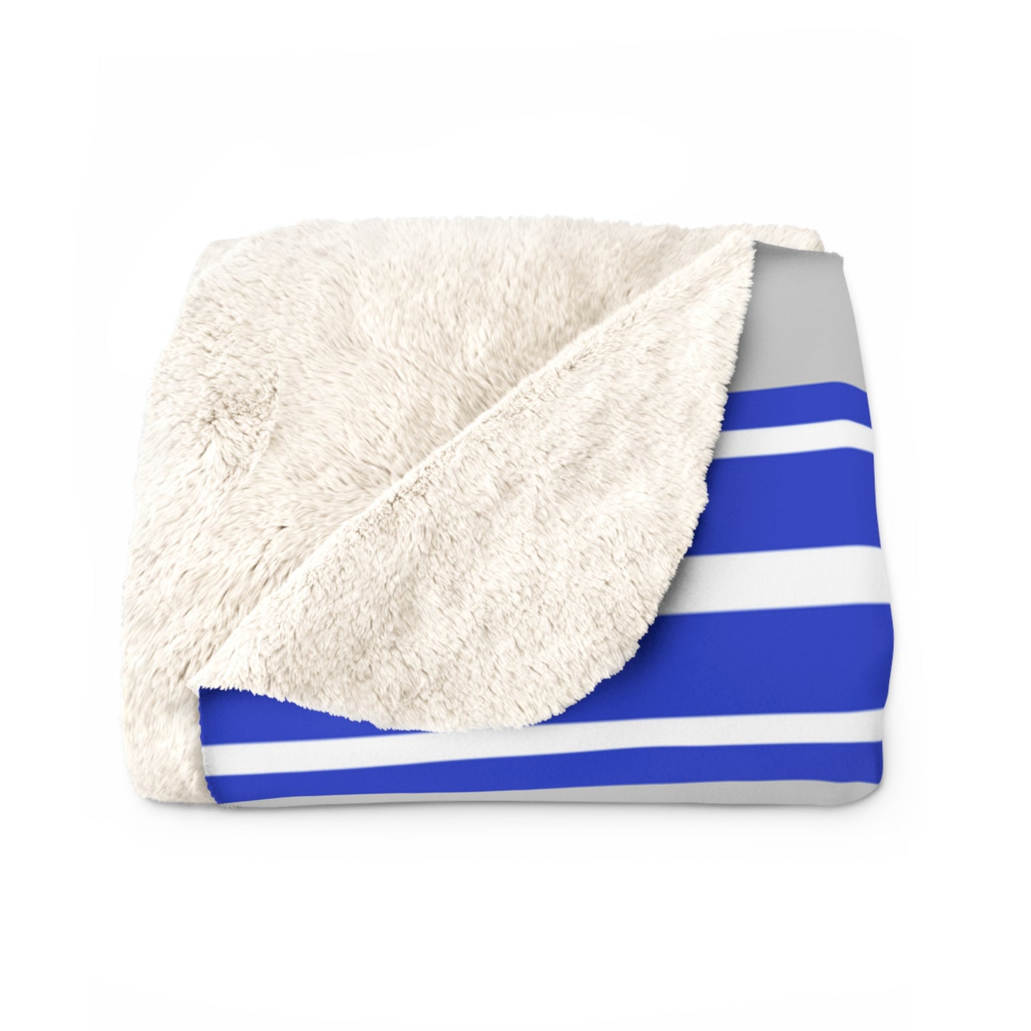 Classic Athletic Stripe Sherpa Fleece Throw - Oak Hill Rams Edition