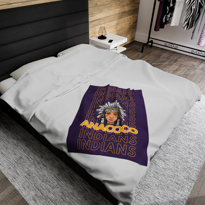 Anacoco Indian Pride - Velveteen Plush Blanket - EN