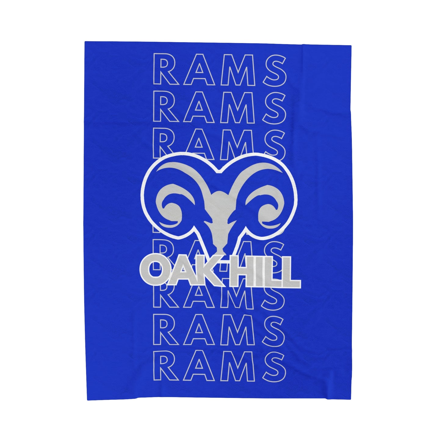 Oak Hill Rams Pride - Velveteen Plush Blanket - EN