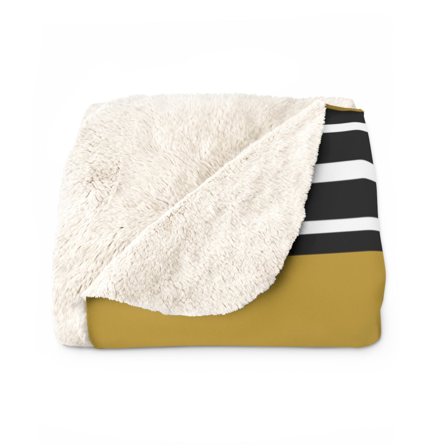 Retro Tube Sock Sherpa Fleece Throw - Leesville Wampus Cats Edition