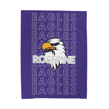 Rosepine Eagle Pride - Velveteen Plush Blanket - EN