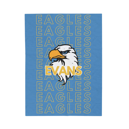 Evans Eagle Pride - Velveteen Plush Blanket - EN