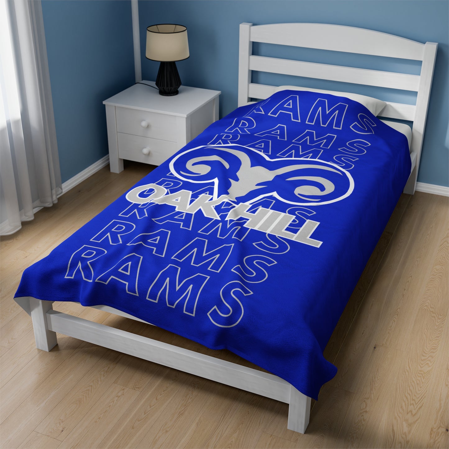 Oak Hill Rams Pride - Velveteen Plush Blanket - EN