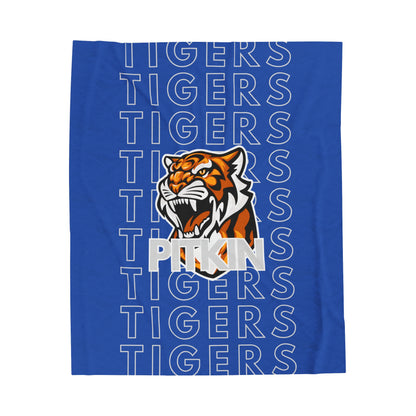 Pitkin Tiger Pride - Velveteen Plush Blanket - EN