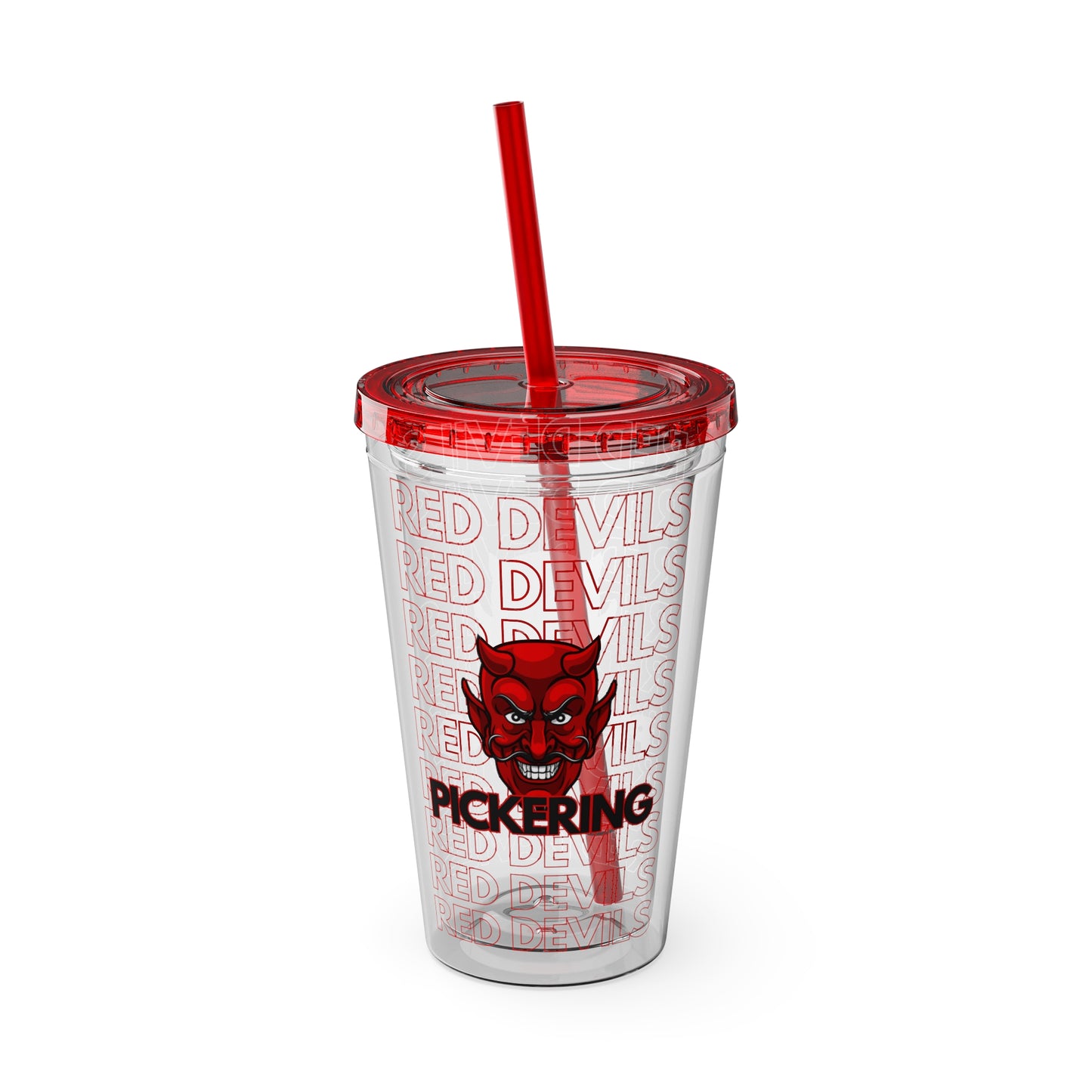 Pickering Red Devils: The 'Devilishly Hydrated' Tumbler Trio - 16oz