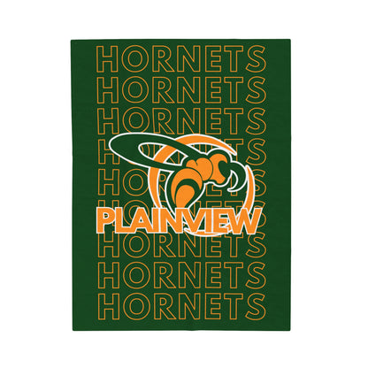 Plainview Hornet Pride - Velveteen Plush Blanket - EN