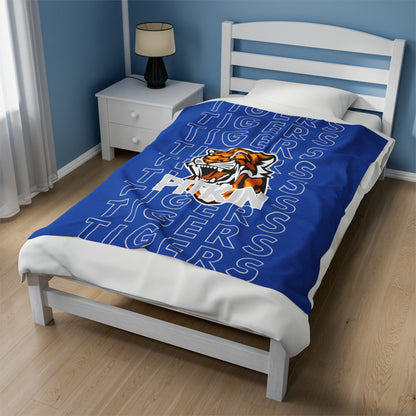 Pitkin Tiger Pride - Velveteen Plush Blanket - EN