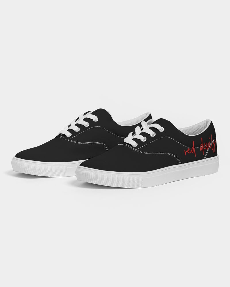 Pickering Red Devils - Women's Lace Up Canvas Shoe - EN