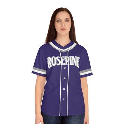 Rosepine Eagles Superfan Baseball Jersey - Women's Purple Edition