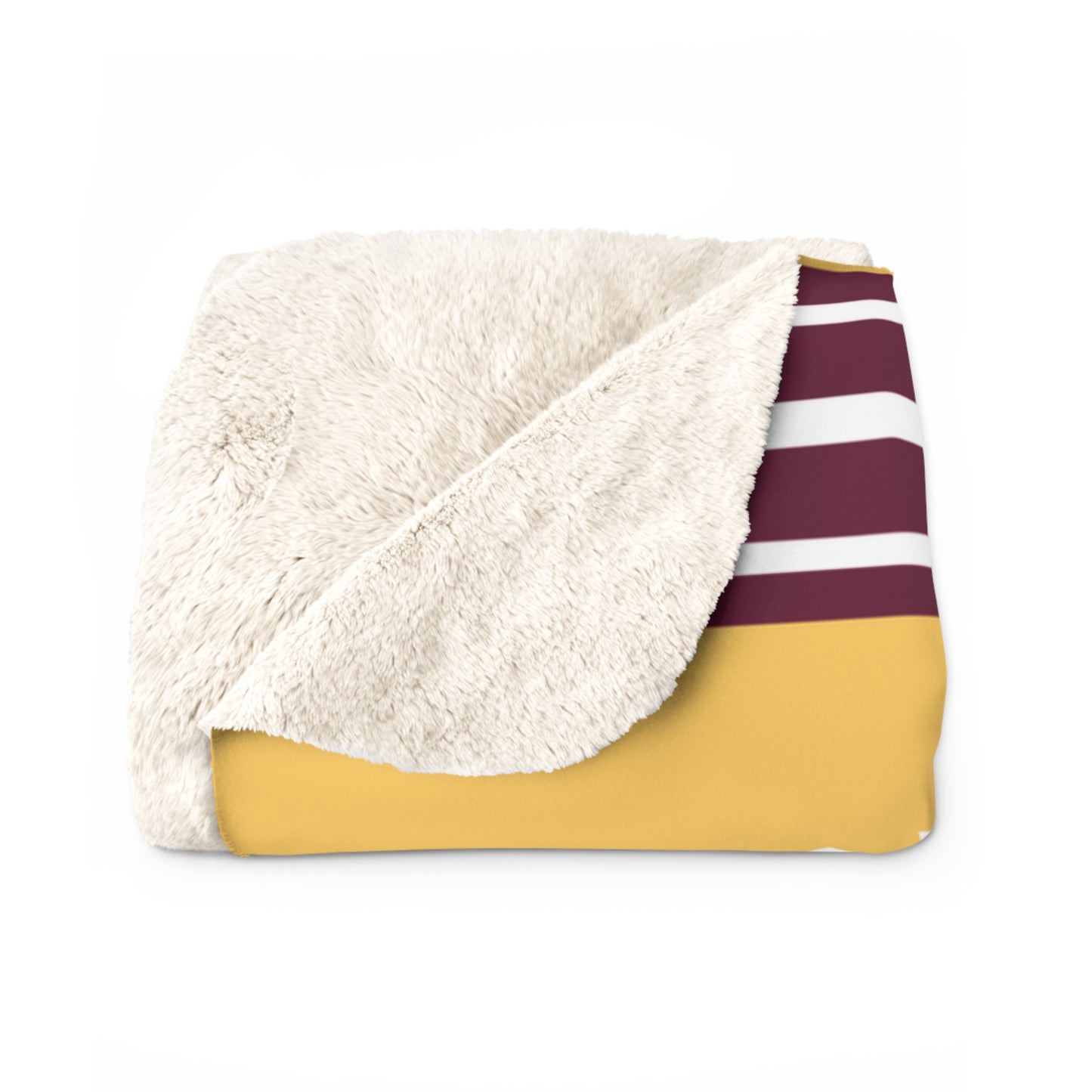 Classic Gym Stripe Sherpa Fleece Throw - Simpson Broncos Edition