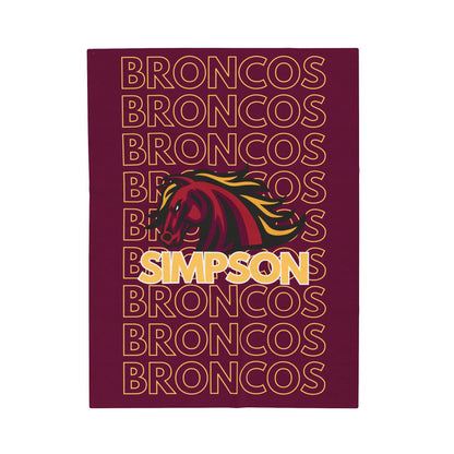 Simpson Broncos Pride - Velveteen Plush Blanket - EN