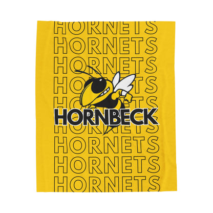 Hornbeck Hornets Pride - Velveteen Plush Blanket - EN