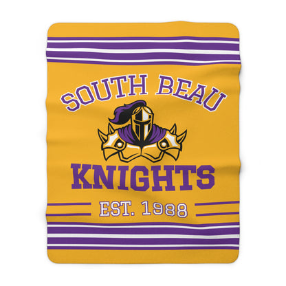 Throwback Team Spirit Sherpa Fleece Throw - South Beau Knights Edition