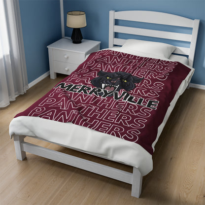 Merryville Panthers Pride - Velveteen Plush Blanket - EN