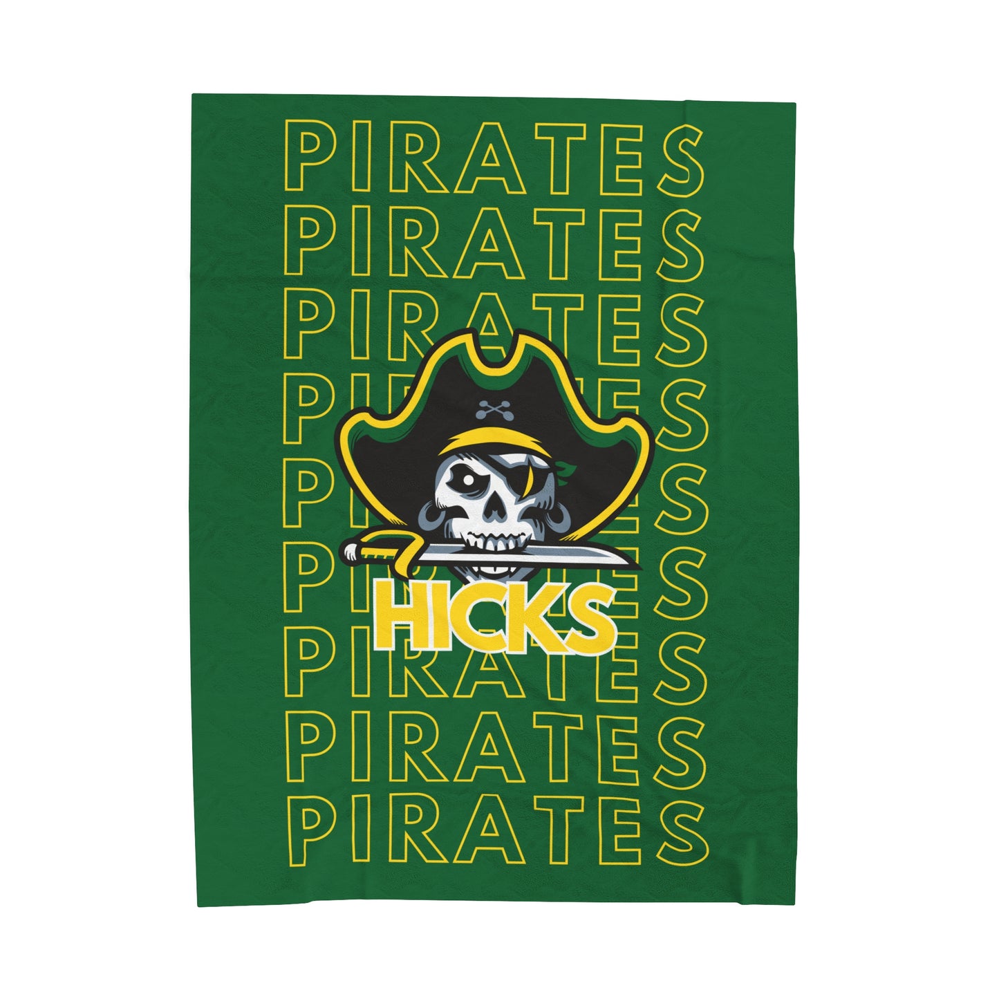 Hicks Pirates Pride - Velveteen Plush Blanket - EN