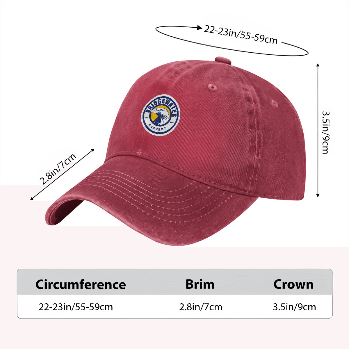 Bridgewater Academy Denim Baseball Cap - Eagles Nest