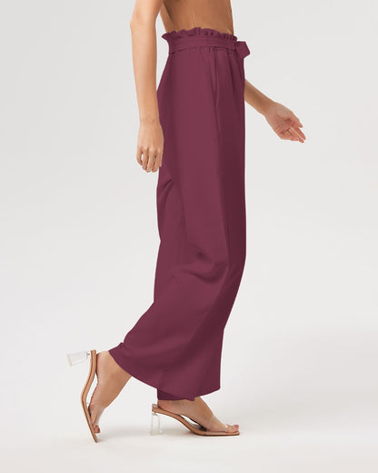 High-Rise Wide Leg Pants