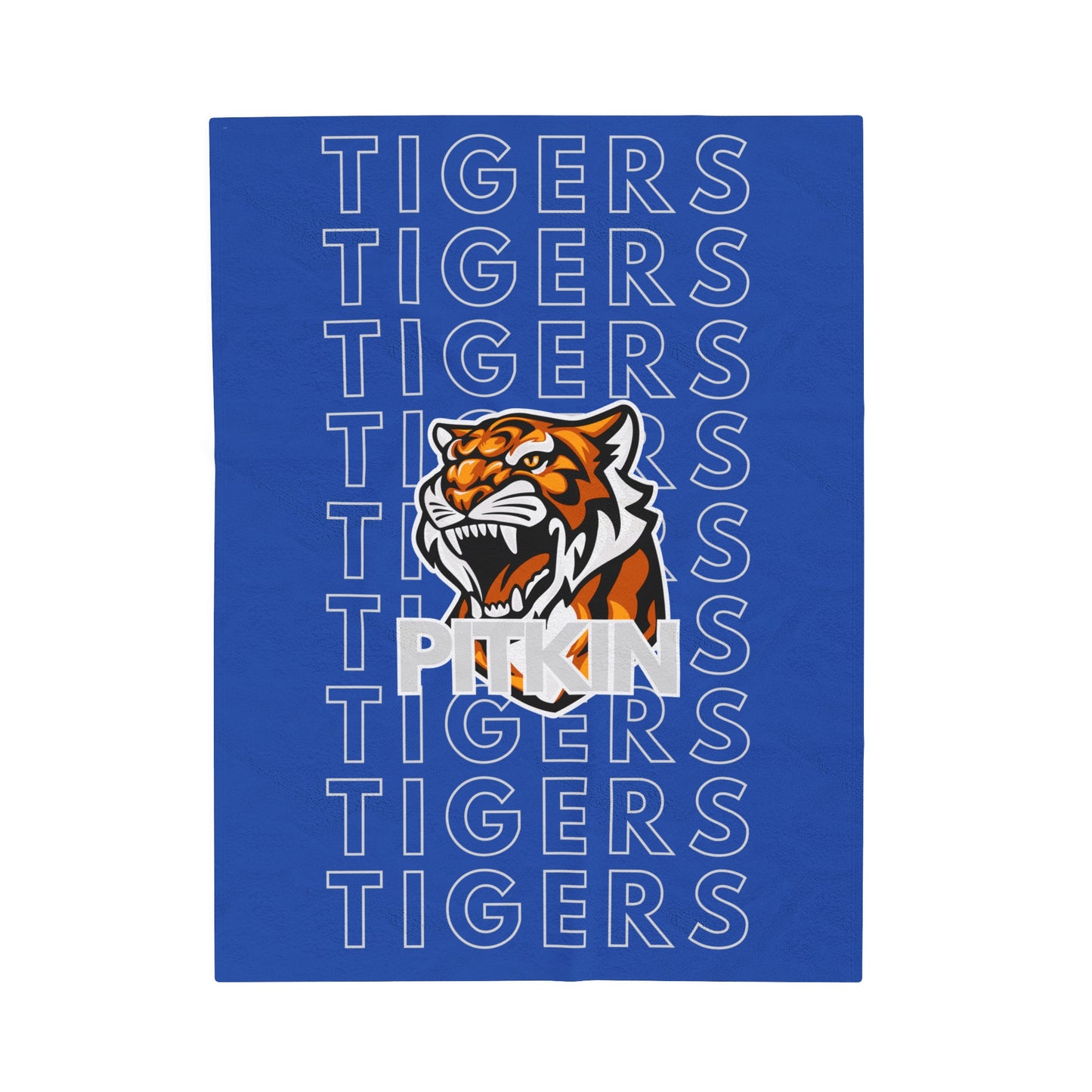 Pitkin Tiger Pride - Velveteen Plush Blanket - EN