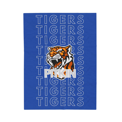 Pitkin Tiger Pride - Velveteen Plush Blanket - EN