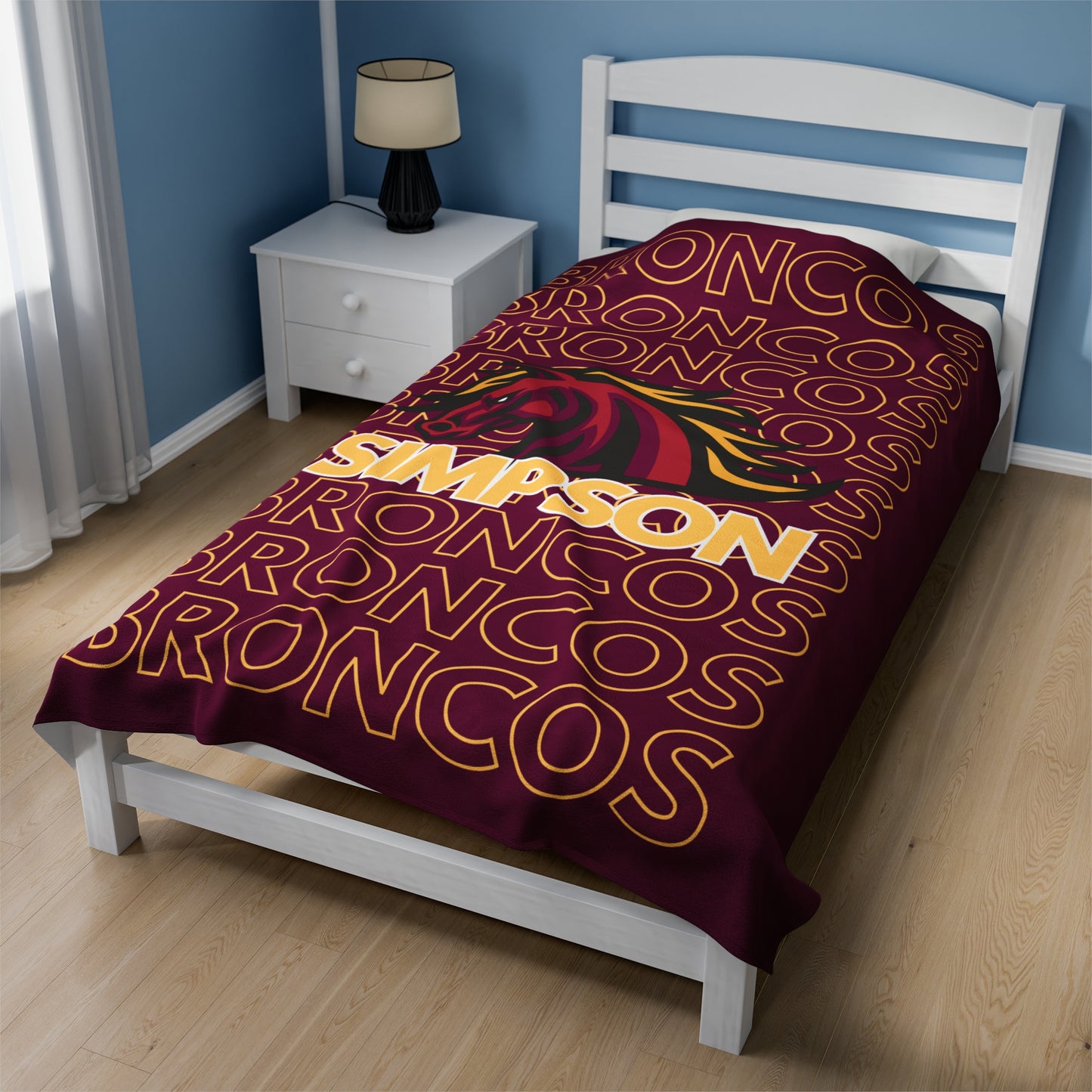 Simpson Broncos Pride - Velveteen Plush Blanket - EN