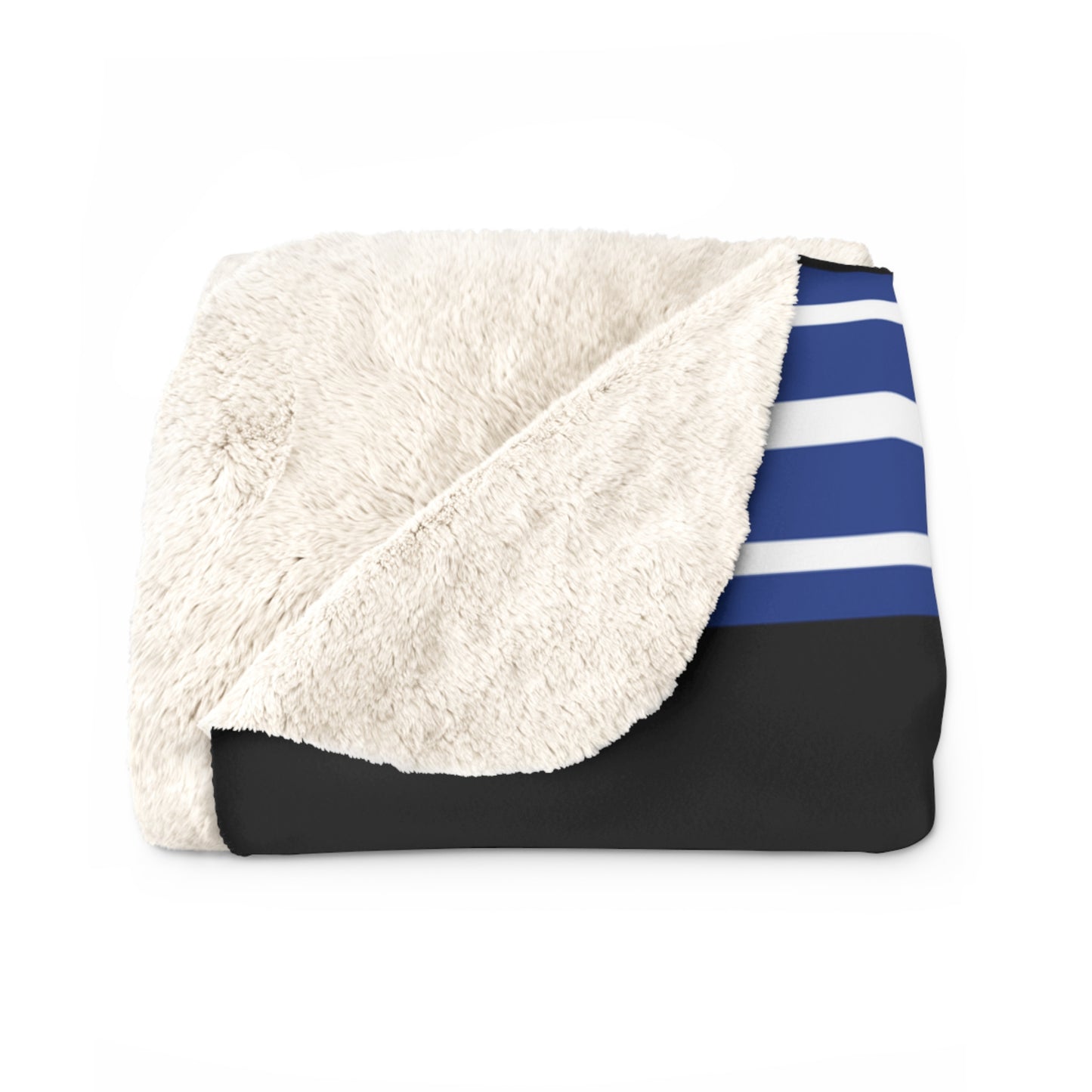 Retro Tube Stripe Sherpa Fleece Throw - DeRidder Dragons Edition