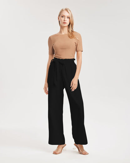 High-Rise Wide Leg Pants