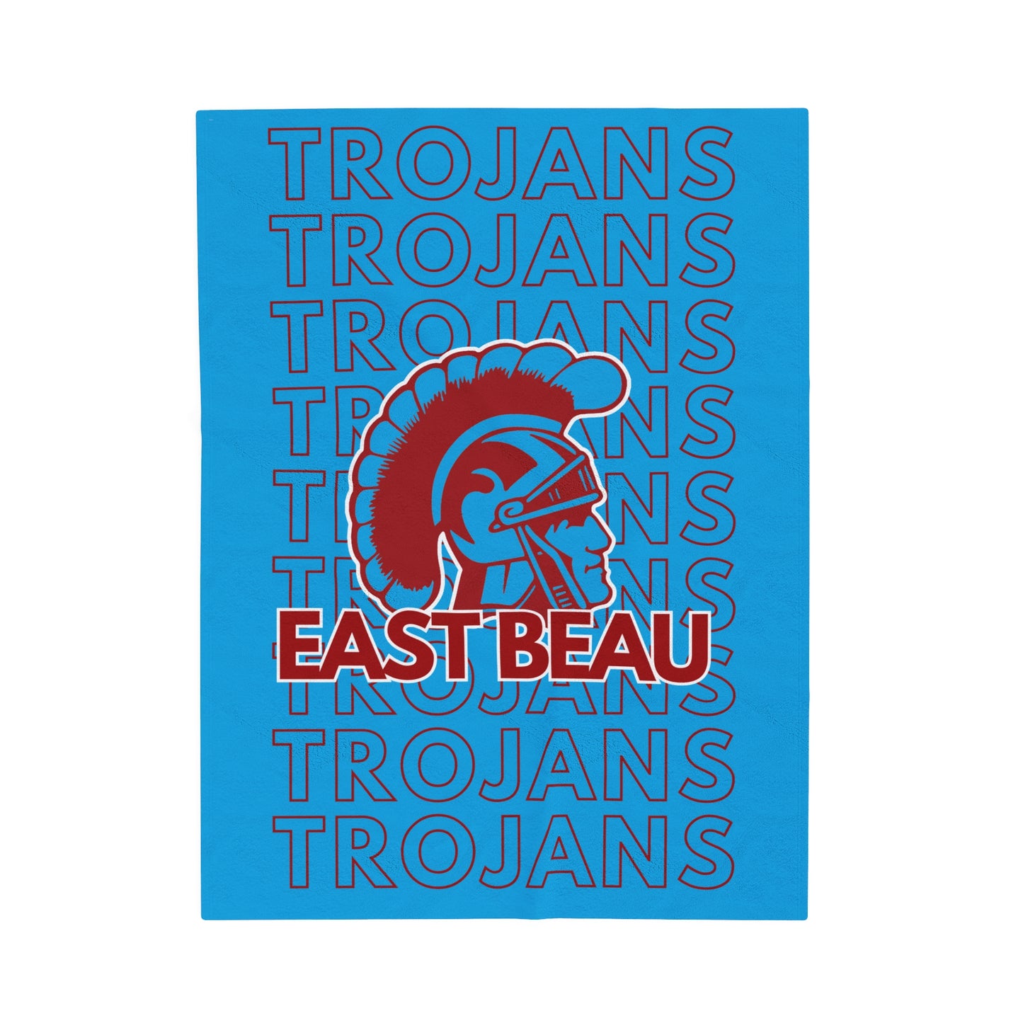 East Beau Trojans Pride - Velveteen Plush Blanket - EN