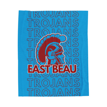 East Beau Trojans Pride - Velveteen Plush Blanket - EN