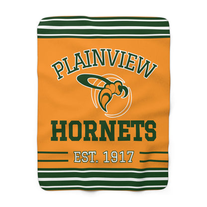 Classic Court Sherpa Fleece Throw - Plainview Hornets Edition