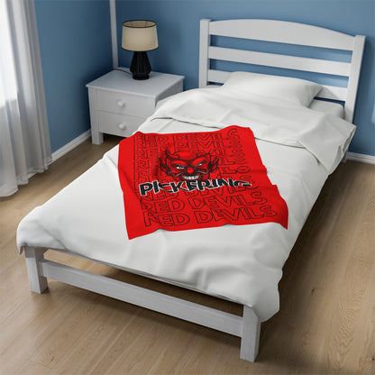 Pickering Red Devils Pride - Velveteen Plush Blanket - EN