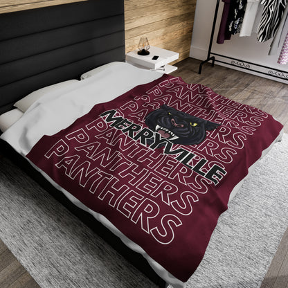 Merryville Panthers Pride - Velveteen Plush Blanket - EN