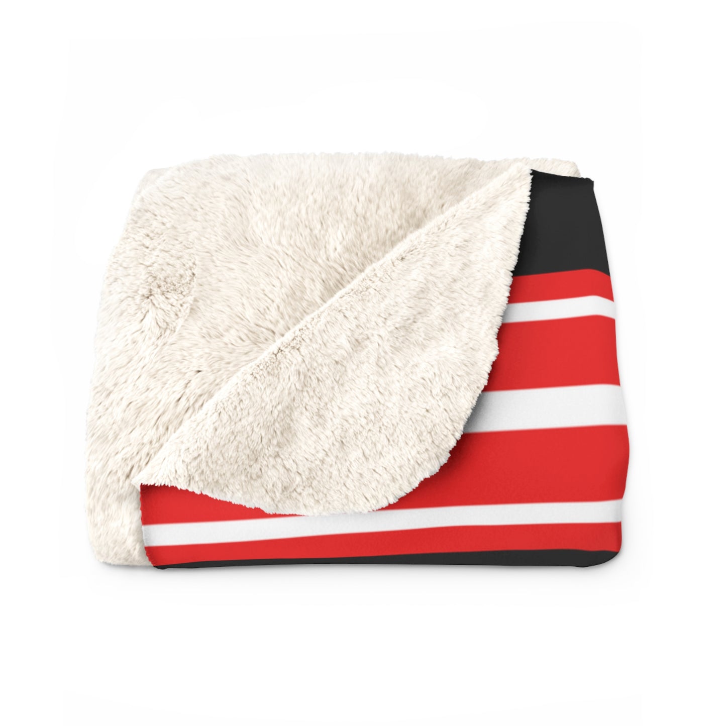 Old School Spirit Sherpa Fleece Throw - Pickering Red Devils Edition