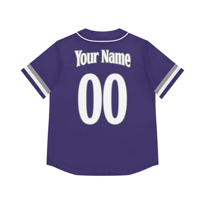 Rosepine Eagles *CUSTOM* Baseball Jersey - Woman’s Purple Edition