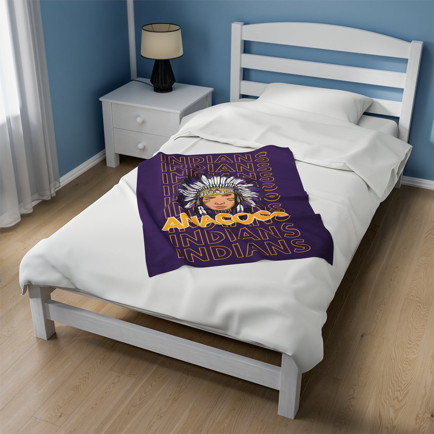 Anacoco Indian Pride - Velveteen Plush Blanket - EN